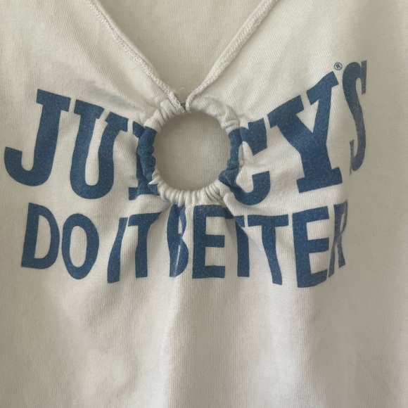 Rare Y2K Vintage Juicy Couture Tee Made In Glamorous USA Label P XS Tank Top - Picture 2 of 5
